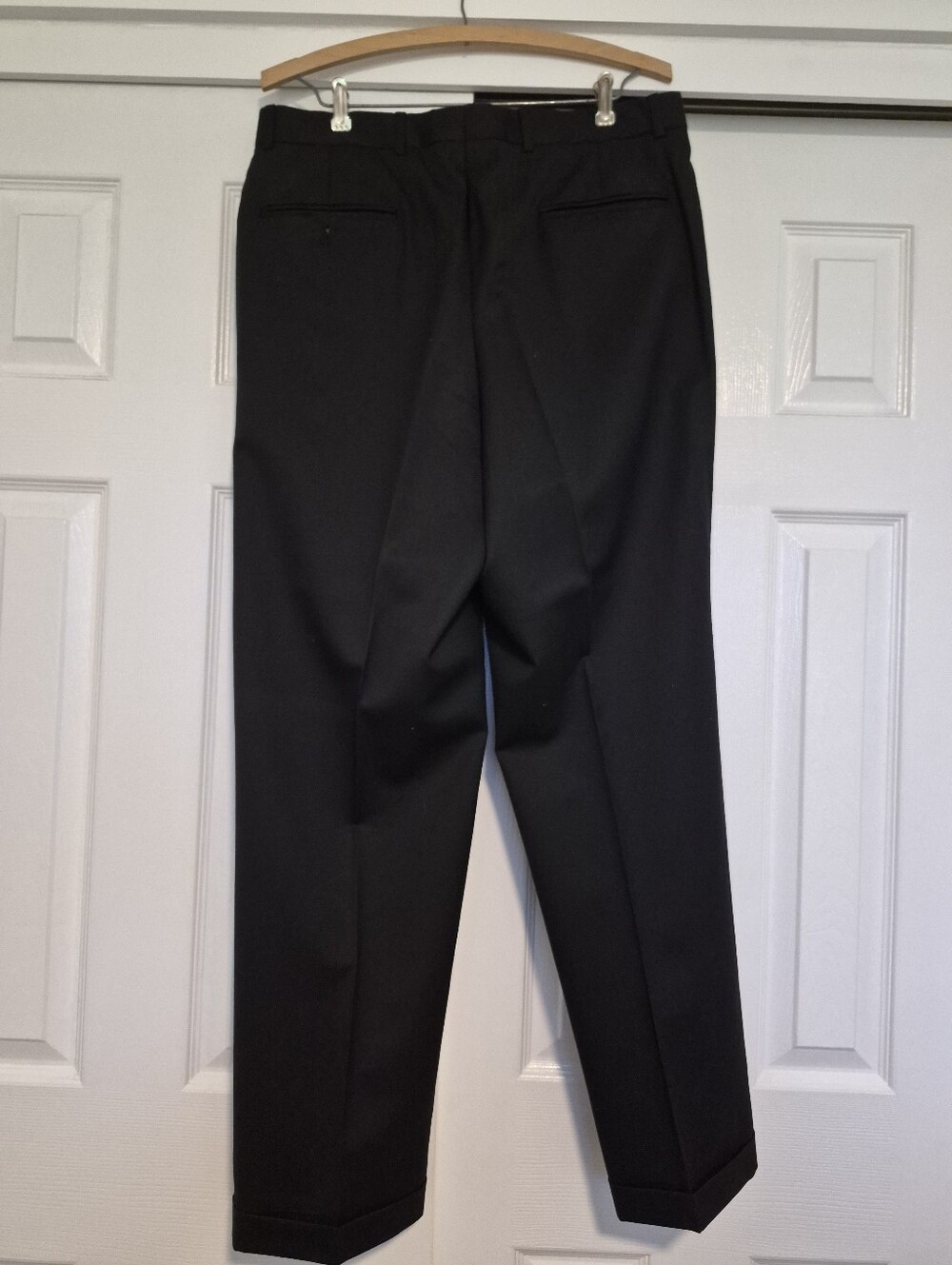 Vintage 100% Wool Jones New York Classic Black Suit 40R 34x31 - Picture 7 of 7